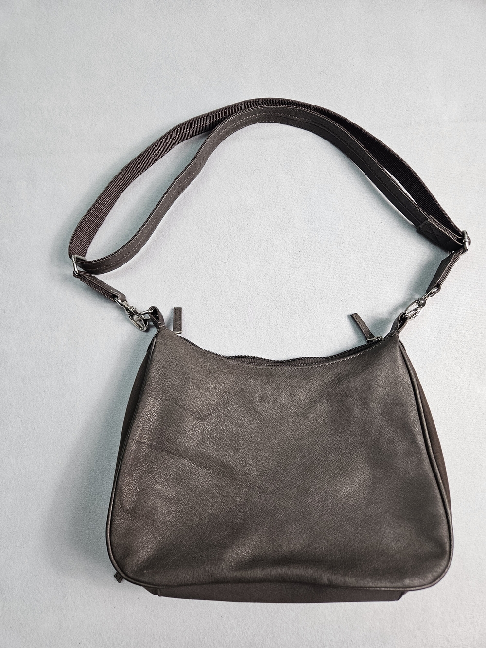 Gun Tote’n Mamas Brownish Black Leather Concealed Carry Hobo Handbag GTM Purse - Picture 5 of 16